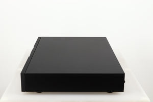Right side view of a used Naim Flatcap 2X Power Supply in a black finish