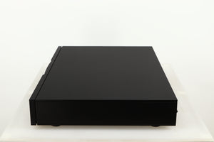 Right side view of a used Naim Flatcap XS Power Supply in a black finish