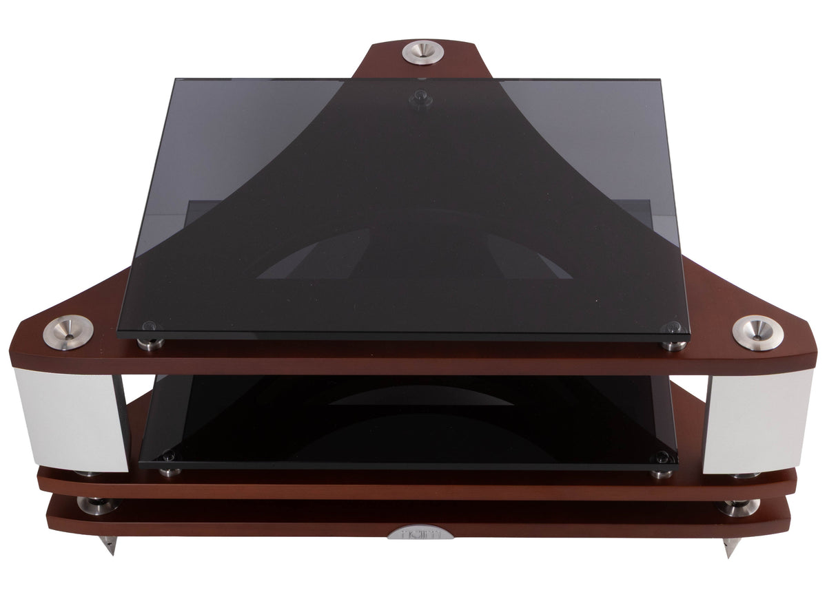 Top of a used Naim Fraim Base / 3 Levels in a Tinted Cherry finish