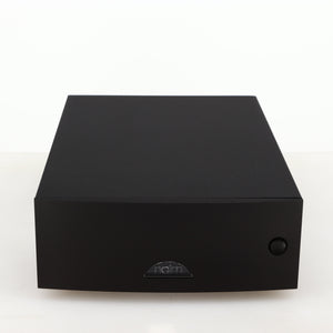 Front view of a used Naim Hicap DR Power Supply in a black finish