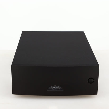 Front view of a used Naim Hicap DR Power Supply in a black finish