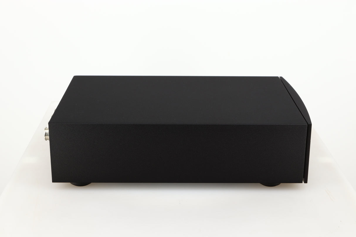 Left side view of a used Naim Hicap DR Power Supply in a black finish