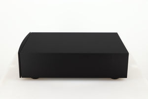 Right side view of a used Naim Hicap DR Power Supply in a black finish