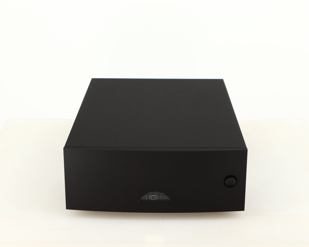 Front view of a used Naim Hicap DR Power Supply in a black finish