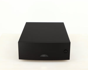 Front view of a used Naim Hicap DR Power Supply in a black finish