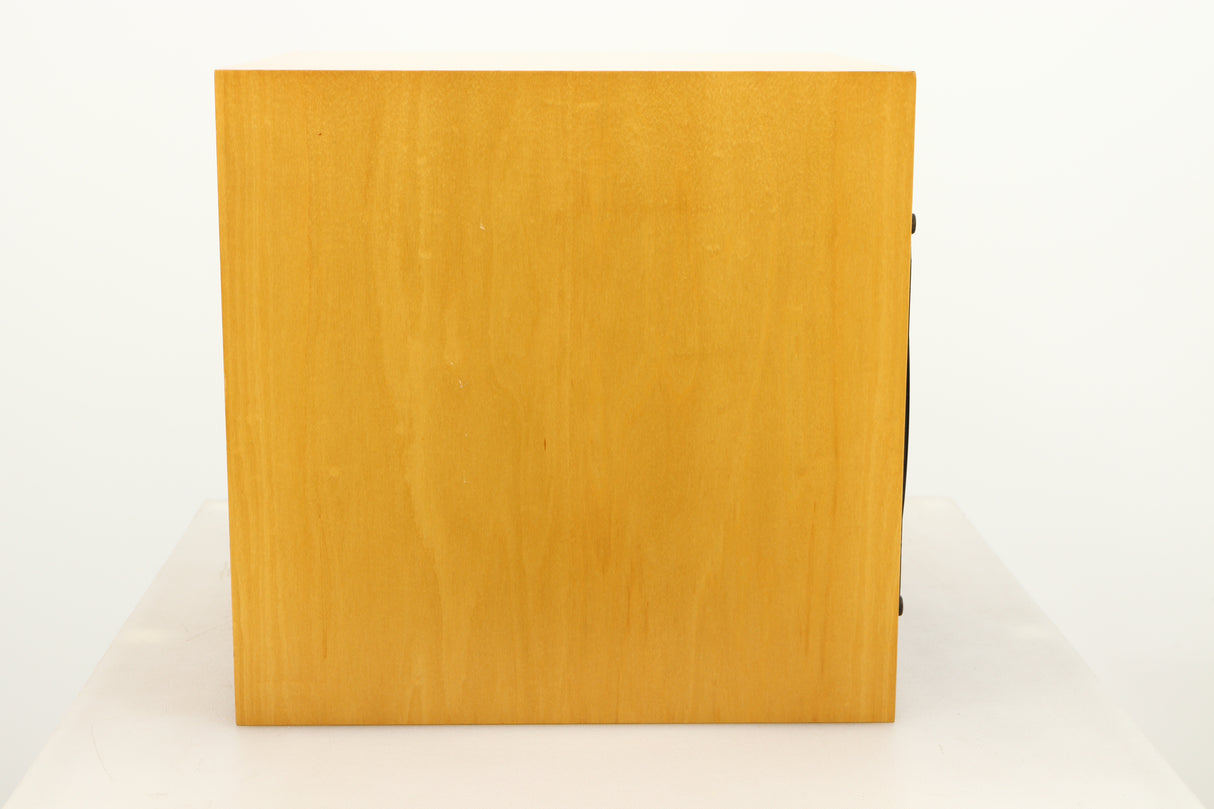 Side view of a used Naim Intro Head Unit with Driver in Maple finish