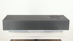 Rear view of a used Naim Mu-so GEN2 Wireless Music System in a silver finish