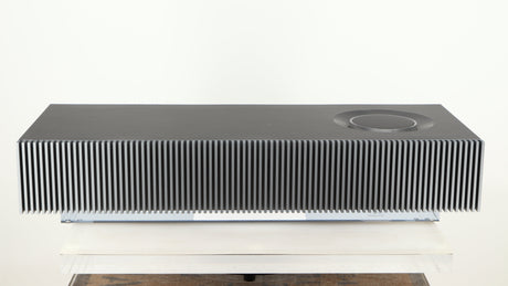 Rear view of a used Naim Mu-so GEN2 Wireless Music System in a silver finish