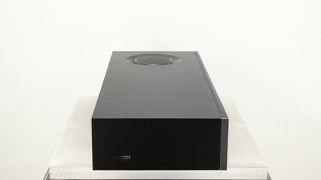 Right side view of a used Naim Mu-so GEN2 Wireless Music System in a silver finish