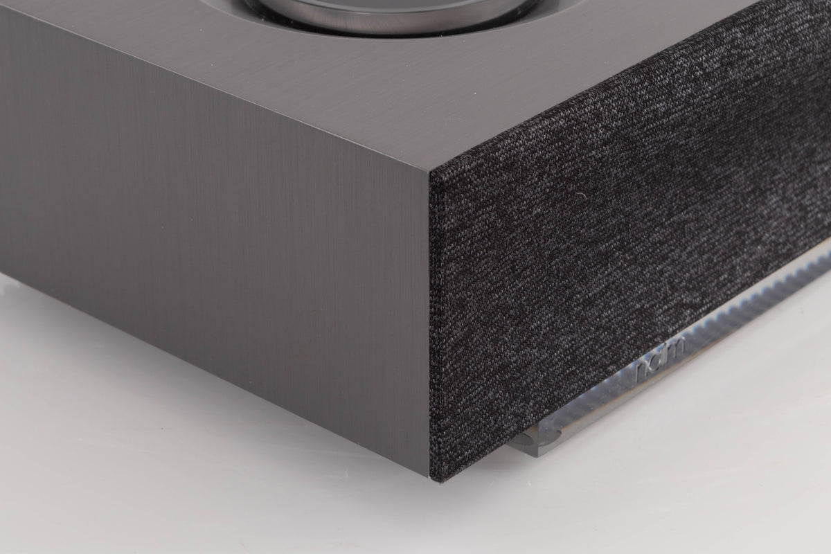Front left corner view of a used Naim Mu-So GEN2 Wireless System