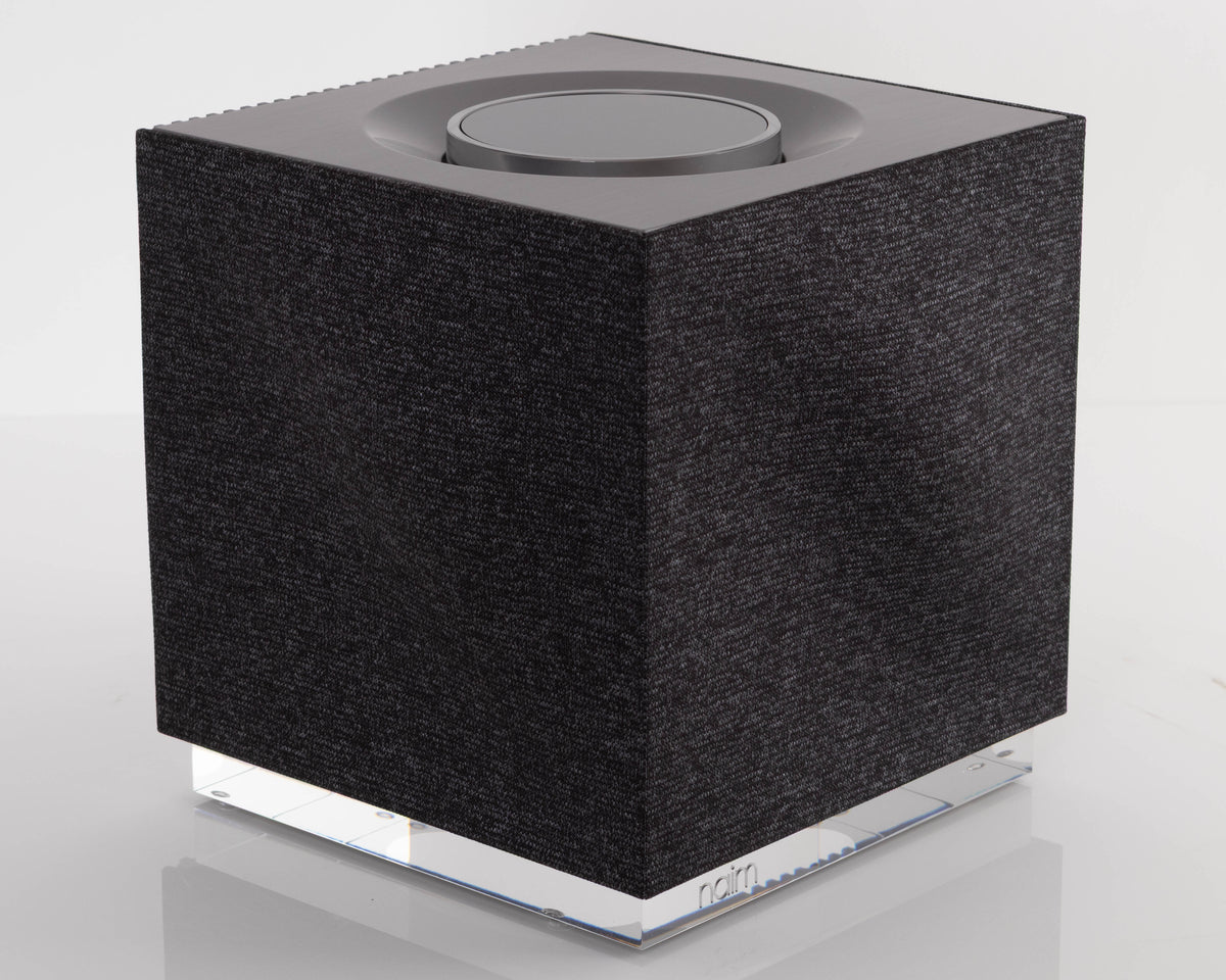 Front left corner of a used Naim Muso QB GEN2 Compact Wireless Speaker 