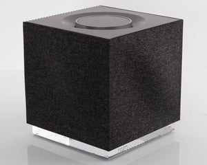 Front left corner of a used Naim Muso QB GEN2 Compact Wireless Speaker 
