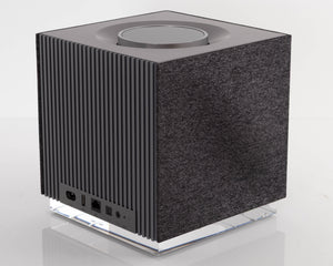 Rear left corner of a used Naim Muso QB GEN2 Compact Wireless Speaker