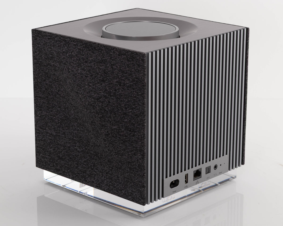 Rear right corner of a used Naim Muso QB GEN2 Compact Wireless Speaker