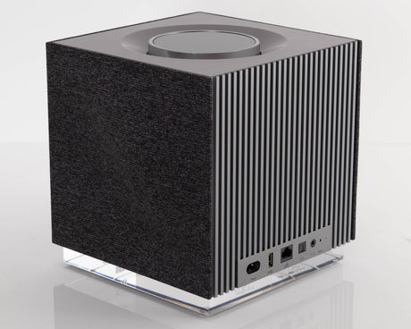 Rear right corner of a used Naim Muso QB GEN2 Compact Wireless Speaker