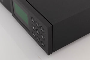 Front right corner of a used Naim NAC N-272 Pre Amplifier in a Black finish