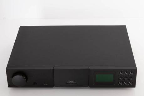 Top of a used Naim NAC N-272 Pre Amplifier in a Black finish