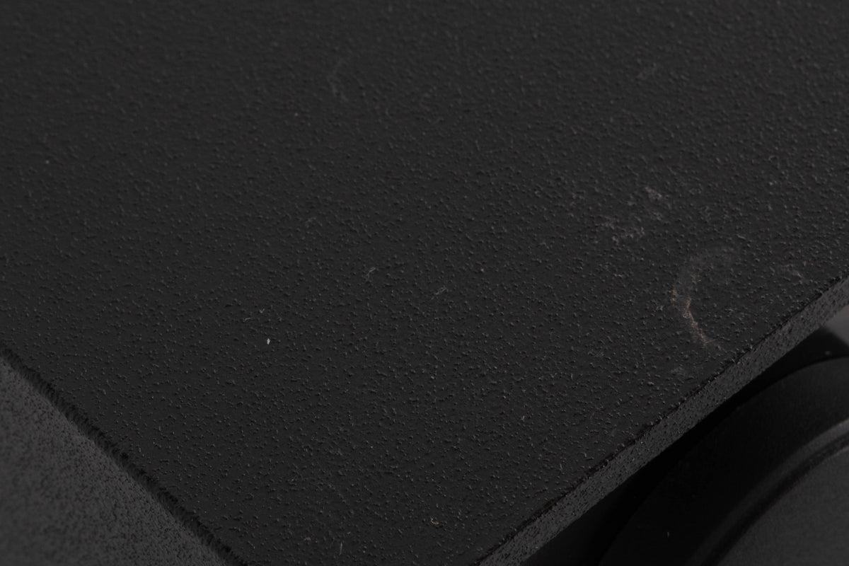 Close up of a used Naim NAC102 W/ NAPSC in a Black finish showing marks on top