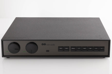 Front view of a used Naim NAC102 W/ NAPSC in a Black finish
