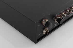 Rear right corner of a used Naim NAC102 W/ NAPSC in a Black finish