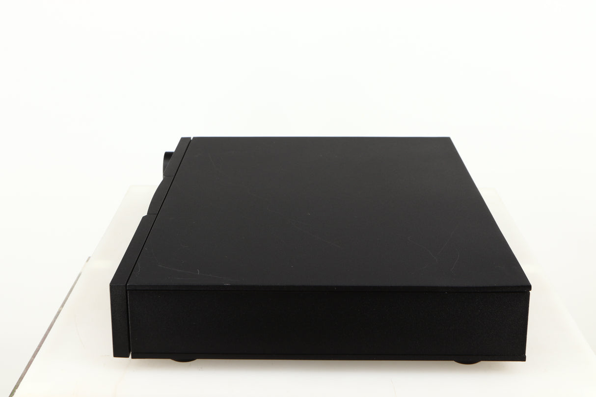 Right side view of a used Naim NAC112 Pre Amplifier in a black finish