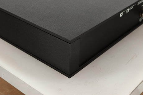 Rear left corner view of a used Naim NAC122 Pre Amplifier