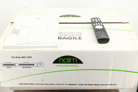 Box of a used Naim NAC122X Pre Amplifier