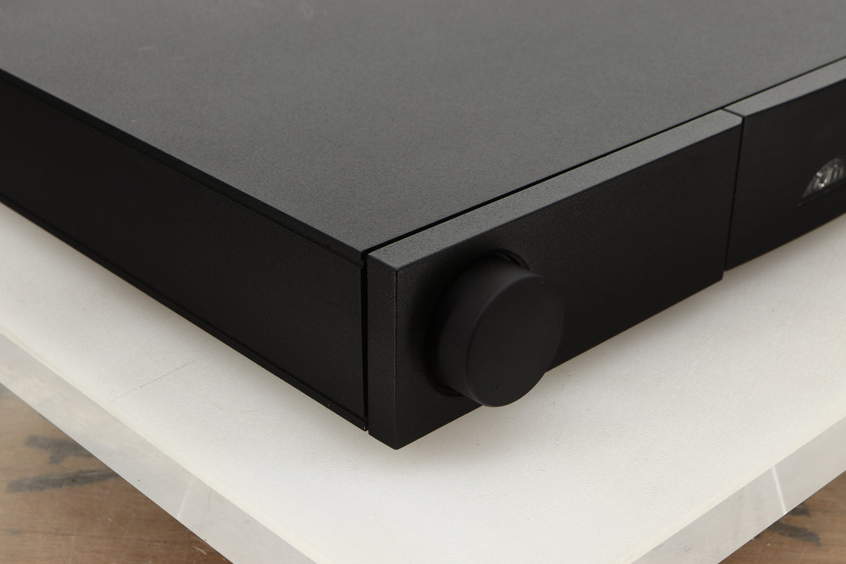 Front left corner view of a used Naim NAC122X Pre Amplifier