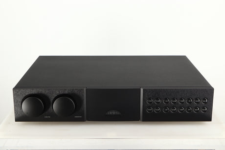 Front view of a used Naim NAC252 Pre Amplifier in a black finish
