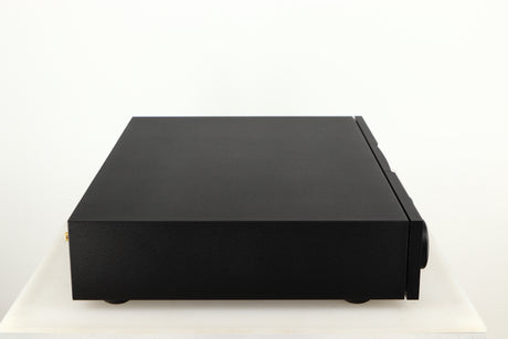 Left side view of a used Naim NAC252 Pre Amplifier in a black finish