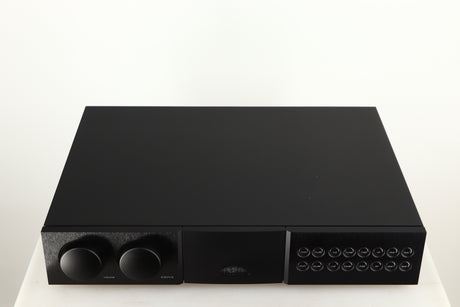 Top of a used Naim NAC252 Pre Amplifier in a black finish