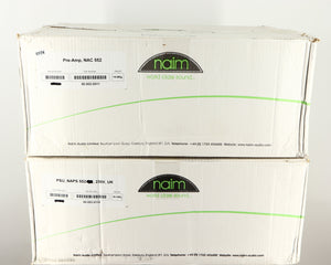 Boxes for a used Naim NAC552 Pre Amplifier / 552PS Power Supply in a black finish
