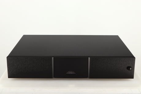 Front view of a used Naim 552PS Power Supply in a black finish
