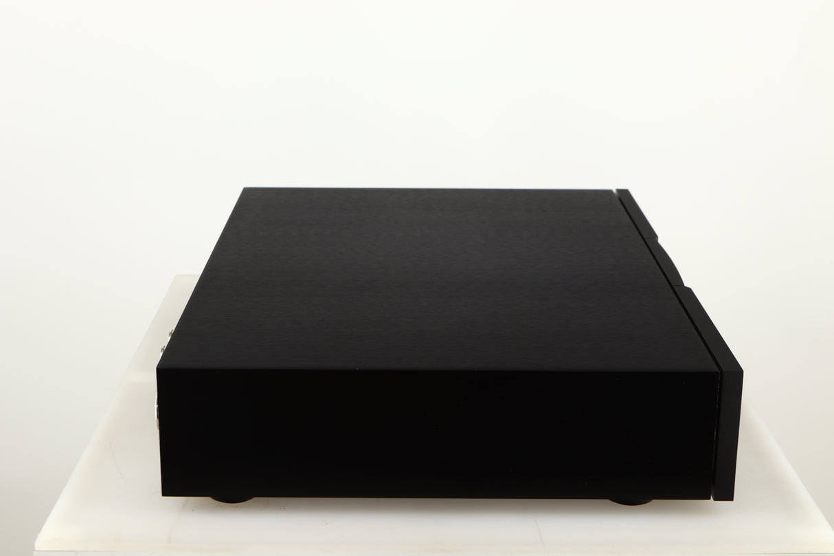 Left side view of a used Naim 552PS Power Supply in a black finish
