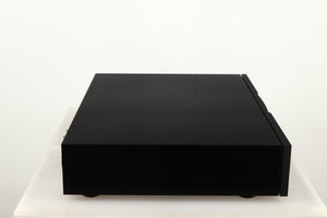 Left side view of a used Naim 552PS Power Supply in a black finish