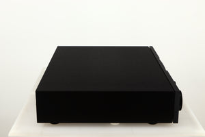 Left side view of a used Naim NAC552 Pre Amplifier in a black finish