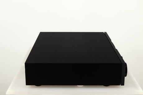 Left side view of a used Naim NAC552 Pre Amplifier in a black finish