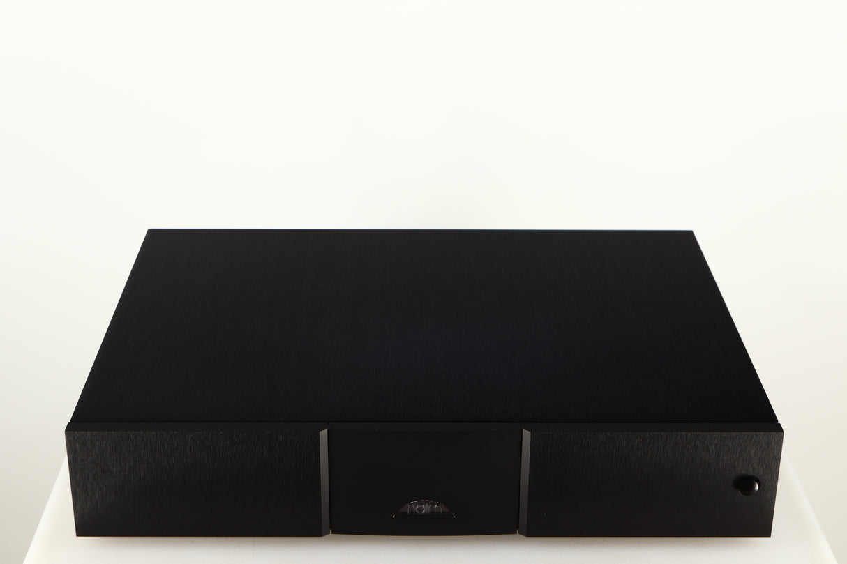 Top of a used Naim 552PS Power Supply in a black finish