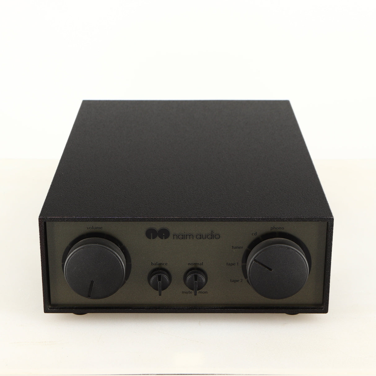 Front view of a used Naim NAC72 Pre Amplifier in a black finish