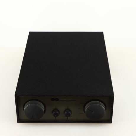 Top of a used Naim NAC72 Pre Amplifier in a black finish