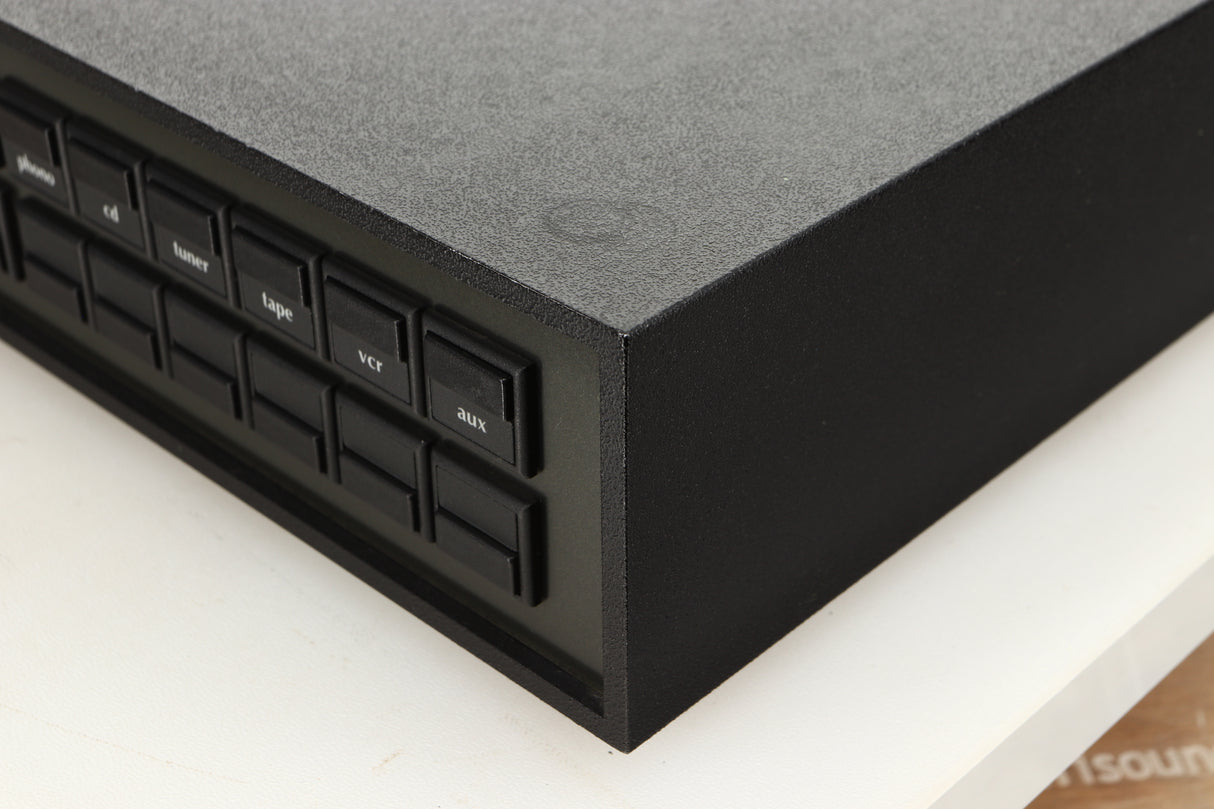 Front right corner view of a used Naim NAC82 Pre Amplifier and NAPSC Power Supply 