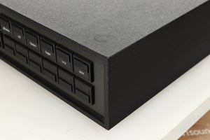 Front right corner view of a used Naim NAC82 Pre Amplifier and NAPSC Power Supply 