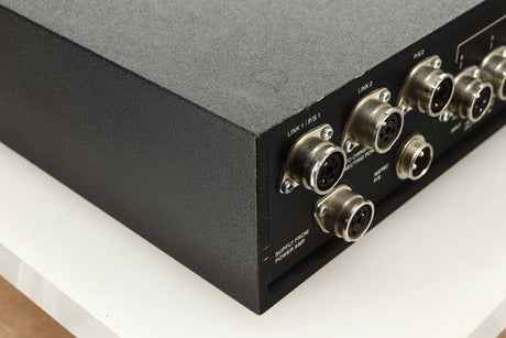 Rear left corner view of a used Naim NAC82 Pre Amplifier and NAPSC Power Supply 