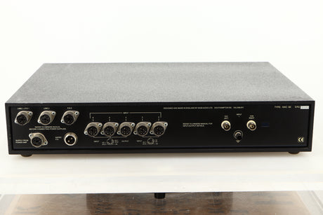 Rear view of a used Naim NAC82 Pre Amplifier and NAPSC Power Supply 
