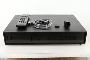 View of a used Naim NACDX CD Player showing Remote, SNAIC, CD Puck, and Burndy plug