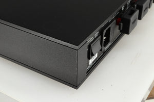 Rear right corner of a used Naim NAIT 5 Integrated Amplifier in a black finish