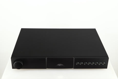 Top of a used Naim NAIT 5 Integrated Amplifier in a black finish