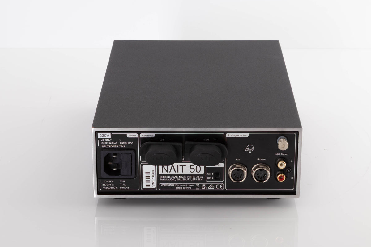 Rear view of a used Naim Nait 50 Integrated Amplifier