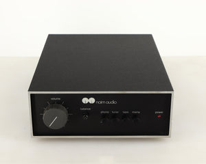 Front view of a used Naim NAIT Integrated Amplifier in a black finish
