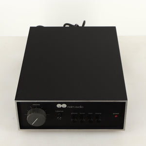 Top of a used Naim NAIT Integrated Amplifier in a black finish